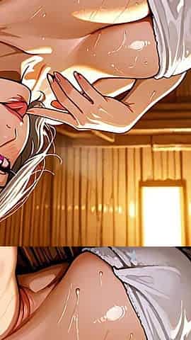 Sexy Sauna MILF and GILF Cartoon Porn