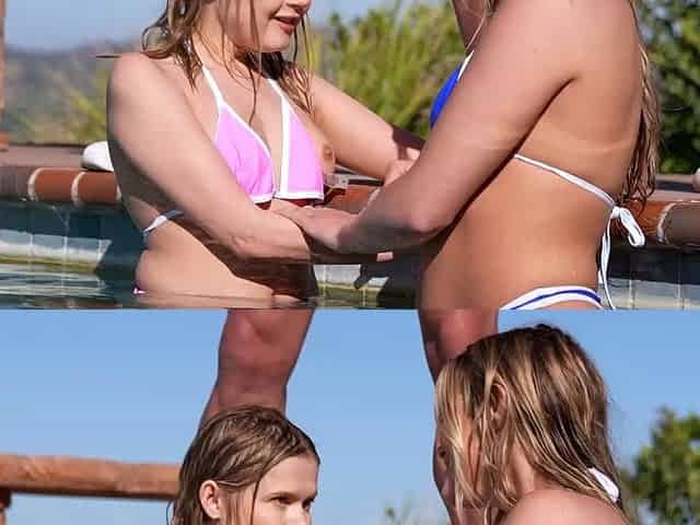 Athletic stepdaughters fucks each other stepdads