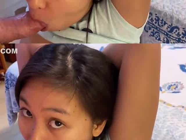 Asian Stepmom Blowjob Throat Fuck Pov Creampie Cum On Face
