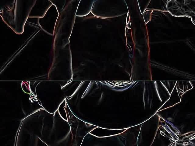 Hair Pulling Doggystyle on a Neon Night