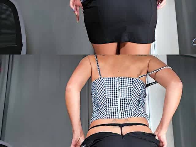 Gaia in the office relaxes with a large sex tool until this babe squirts - GaiaOnTop
