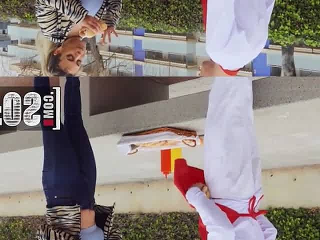 Curvy Buxom Blonde Latina Shaynna Lover Tries the Hotdog Vendor's Sausage & Gets a Creampie