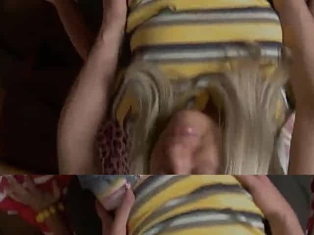 The Enchanting Tanned Blond Harper A Gets Facialized! This babe's So Naughty!