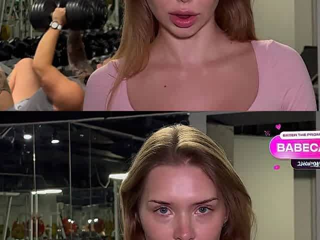 Torn Leggings and Butthole of Barefaced Whore During Workout. Coarse Public Ana...