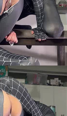 2 Roomates Wanted Get Destroyed All Their Holes with Big Dick. Cosplay Spider Girls Threesome, Anal Creampie. Rough Sex Cum