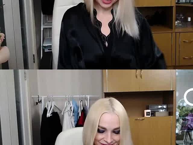 Fiery mature amateur busty blonde solo pussy toying