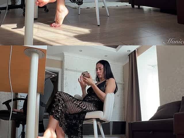 See-thru Lingerie Dress & Foot Tease