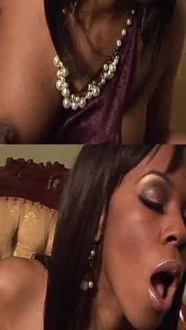 My Naughty Butler Scene 3: Big Ass and Busty Black MILF Claudia Price Enjoys Her Butler's Cumshot