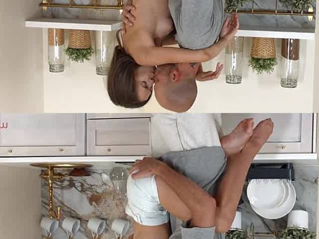 Small Teen Bangs Boyfriend After Washing Dishes