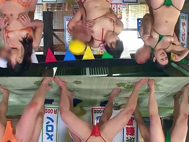 Japanese Fetish Group Sex With Super Busty Asian Babes In Bikinis