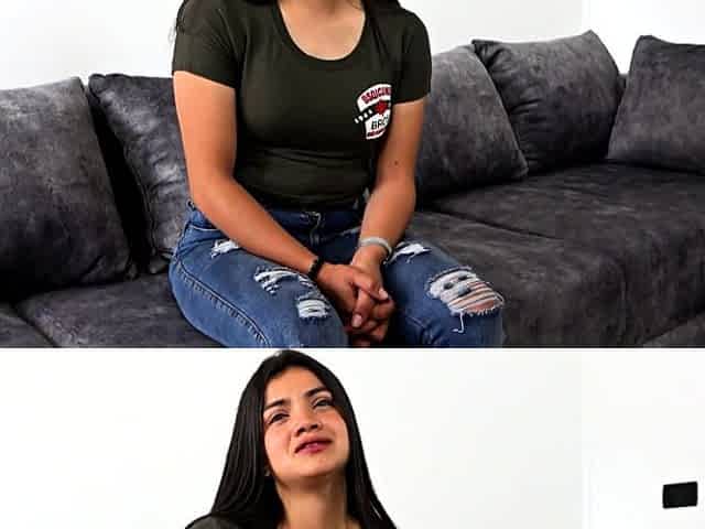 Cute Latina Teen Deep Throats Cock POV