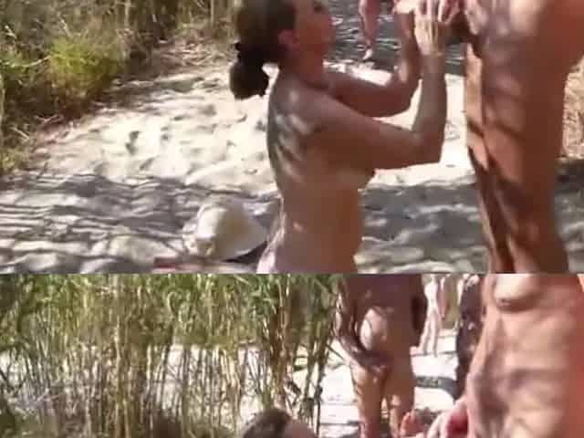 dogging et bukkake a la plage