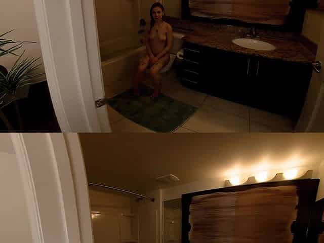Tiny Stepdaughter Taking Bath