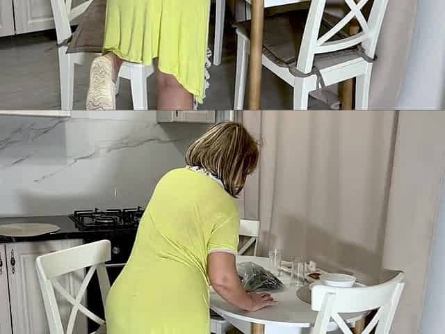 A aged housewife acquiesced to be screwed in the booty.