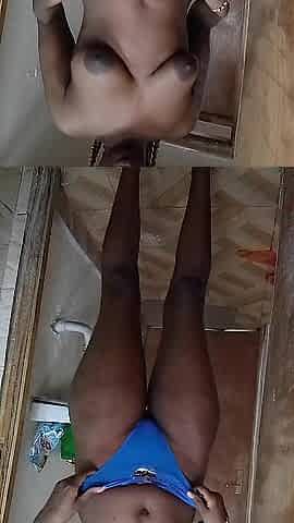Black squirting in panties on