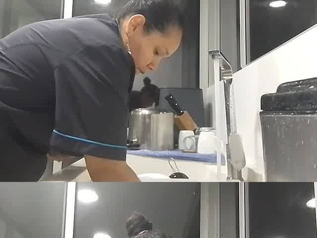 Colombian MILF with a Big Ass Is so Horny That She Ends up Masturbating in the Office Bathroom