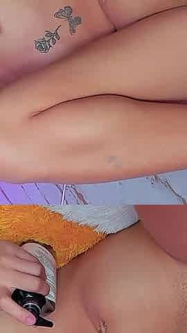 Double Penetration with Dildos: Pussy and Mouth