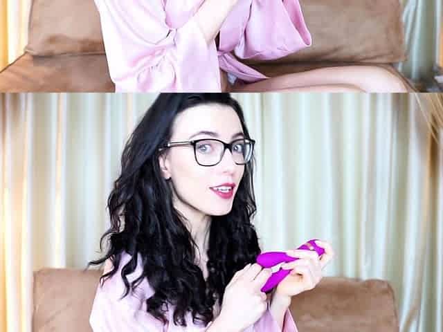 Very hot busty brunette solo masturbation on webcam