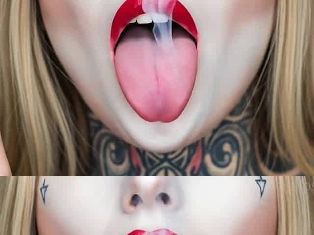 Smoke Fetish Smokin' Gal Red Lipstick Ai Clip