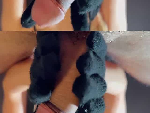 Real pair, JOI gloves and fleshlight