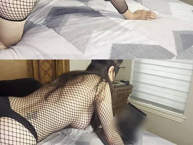 Asian Hotwife Watching Porn & Playing with Dildo