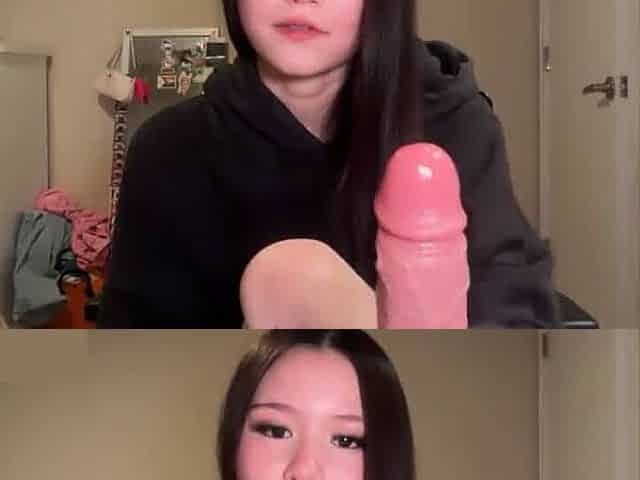 Asian babe handjob