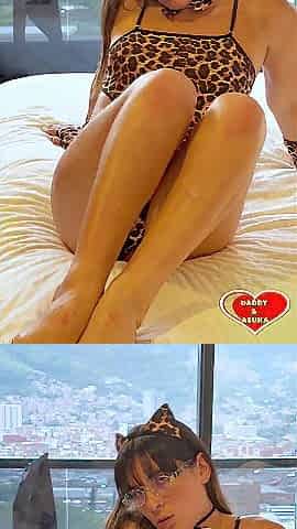 Hot Tigress Hangs by the Balcony