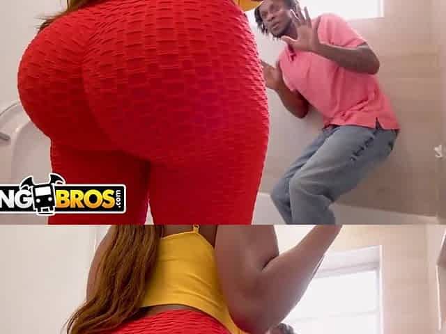 BANGBROS - Black mother I'd like to fuck Yum Thee Boss Has Jay Bangher Eat Her Large Butt