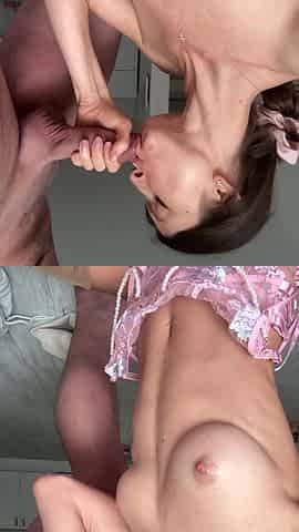 Sloppy Blowjob, Deepthroat, Face Fucking and Throatpie for Gina Gerson