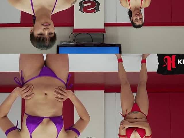 See powerhouse Izamar work Milcah and make her cum. Milcah gets trapped on the mats a not many times, l