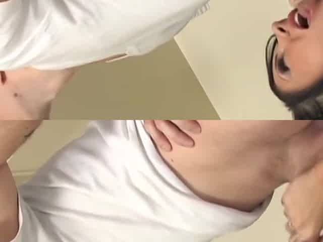 Mason Moore And Mark Zane In Instead Of Doing The Dishes The Busty Inked Brunette Rides His Cock And Squirts