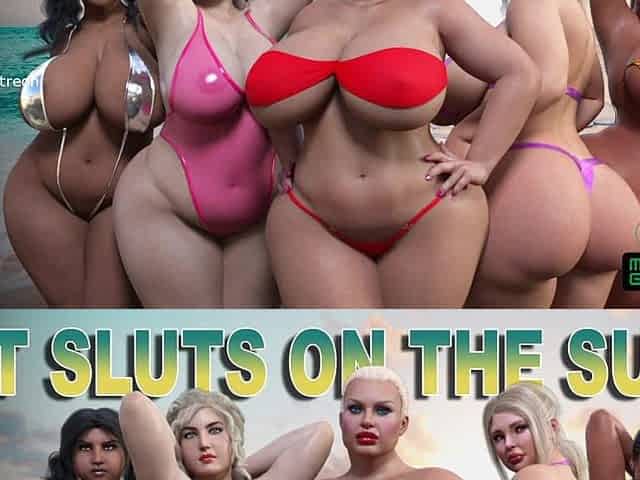 Screwing Plump Angels on the Beach - Obese strumpets on the sun - Full