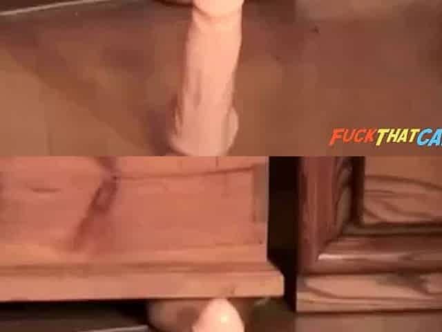 First Anal with My Huge Dildo - Amateur Girl Masturbating on Webcam