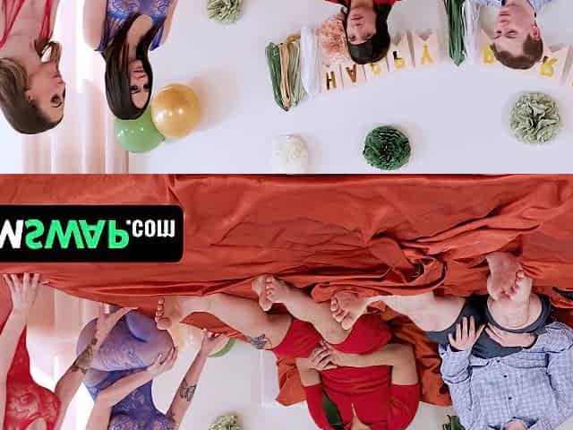 Hot Stepmoms Surprise Their Virgin Horny Stepsons With Sensual Tantric Sex