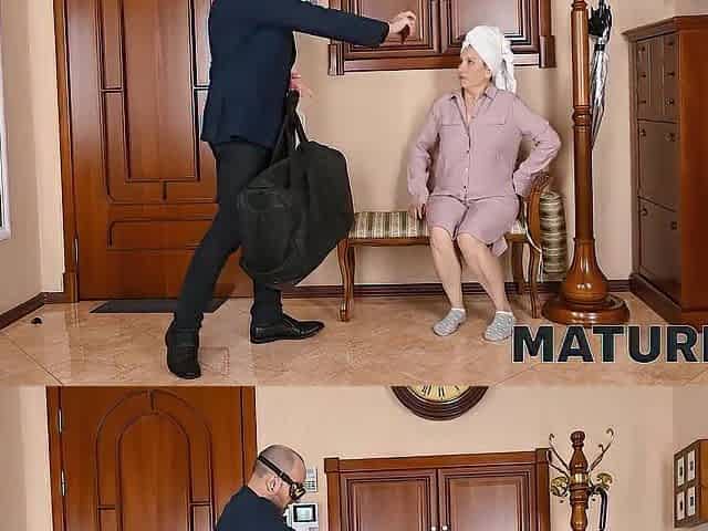 MATURE4K. Homeowner authorizes chap to give some raunchy enjoyment to her twat