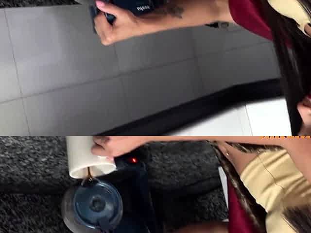 Indian Man swallows MILF maid's piss from her pussy and
