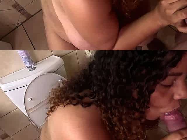 BBW EBONY reverse BLUMPKIN blowjob in POV