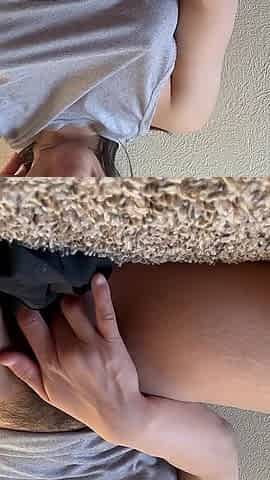 The Caring Doc Is Stuffing Her Hairy Asian Pussy with Her Panties