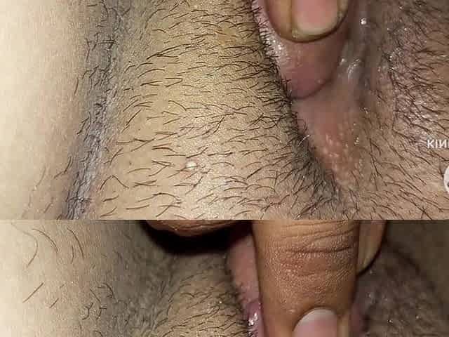 Wife Holds Her Hairy Ass Open and