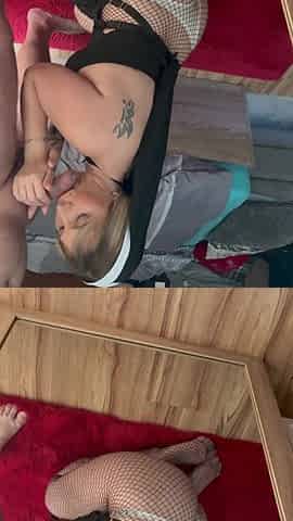 A Hot Nun Miraculously Helps a Man Who Has Lost His Faith by Blowjob and Jerking off His Cock