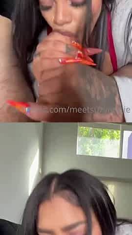 Monster Tits BBW Ebony Suzie Marie Bounces on BWC