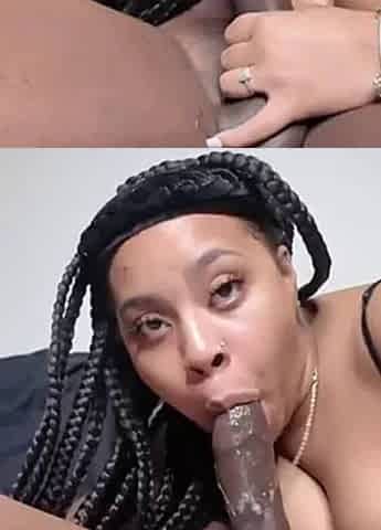 Ebony newbie bbw sucking bbc