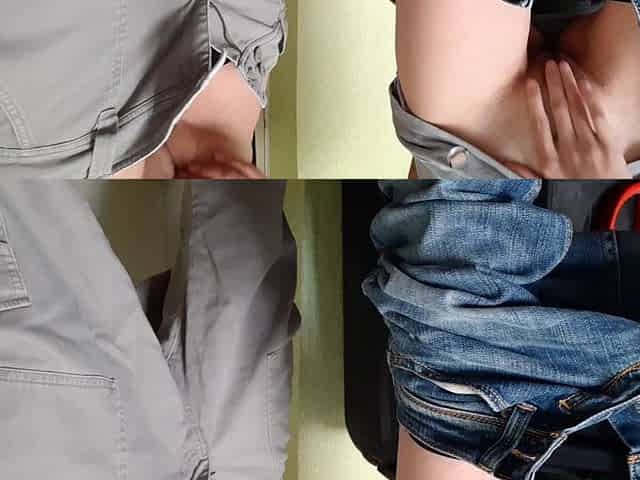 Me and My Mature Stepmom Masturbate in Jeans