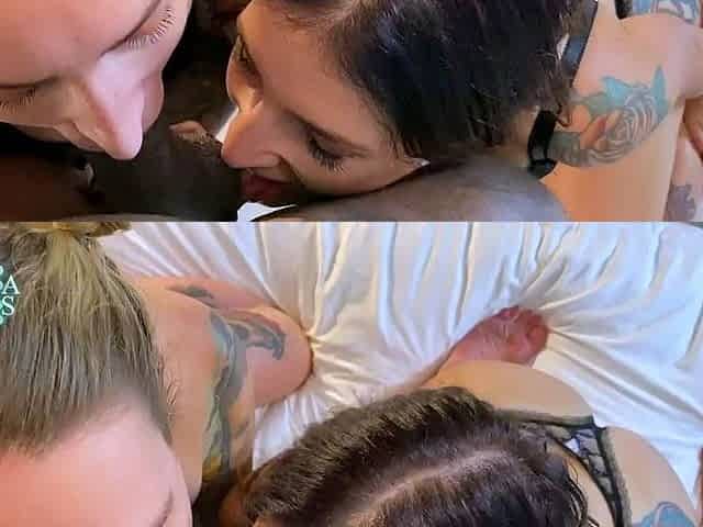 Blonde slut gives hardcore blowjob