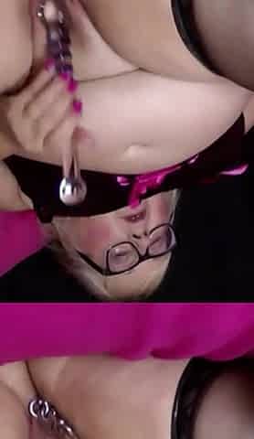 Lexie Has a Glass Dildo in Deep