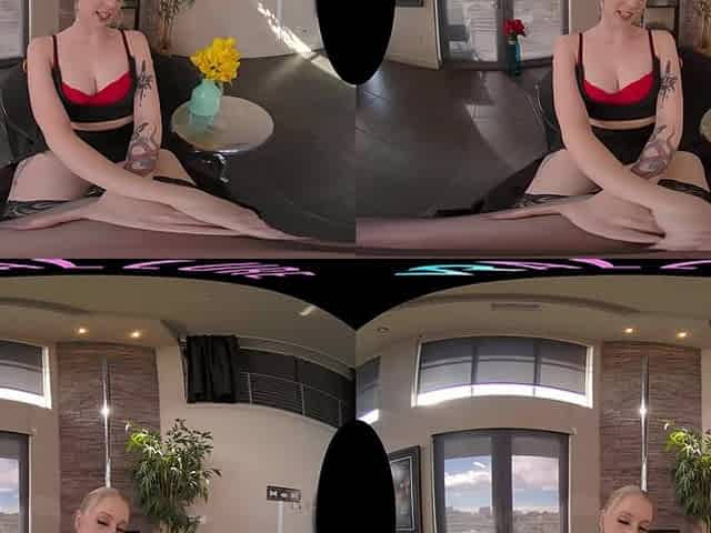 Working The Pole - Curvy Blonde Babe Solo and POV