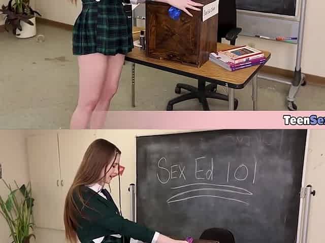 Tiny Pussy Destroyed At Sex Eduaction