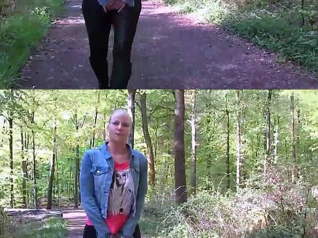 European Amateur Gives Wicked Head Outdoors In Public