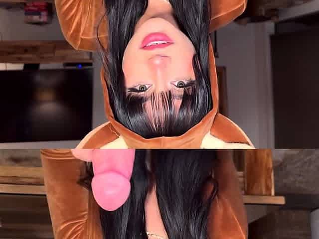 Hannah Jo Naughty Reindeer Sucks And Rides A Fat Cock