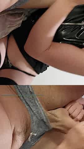 Drank sissy hubbys cum after this chab see me take BBC